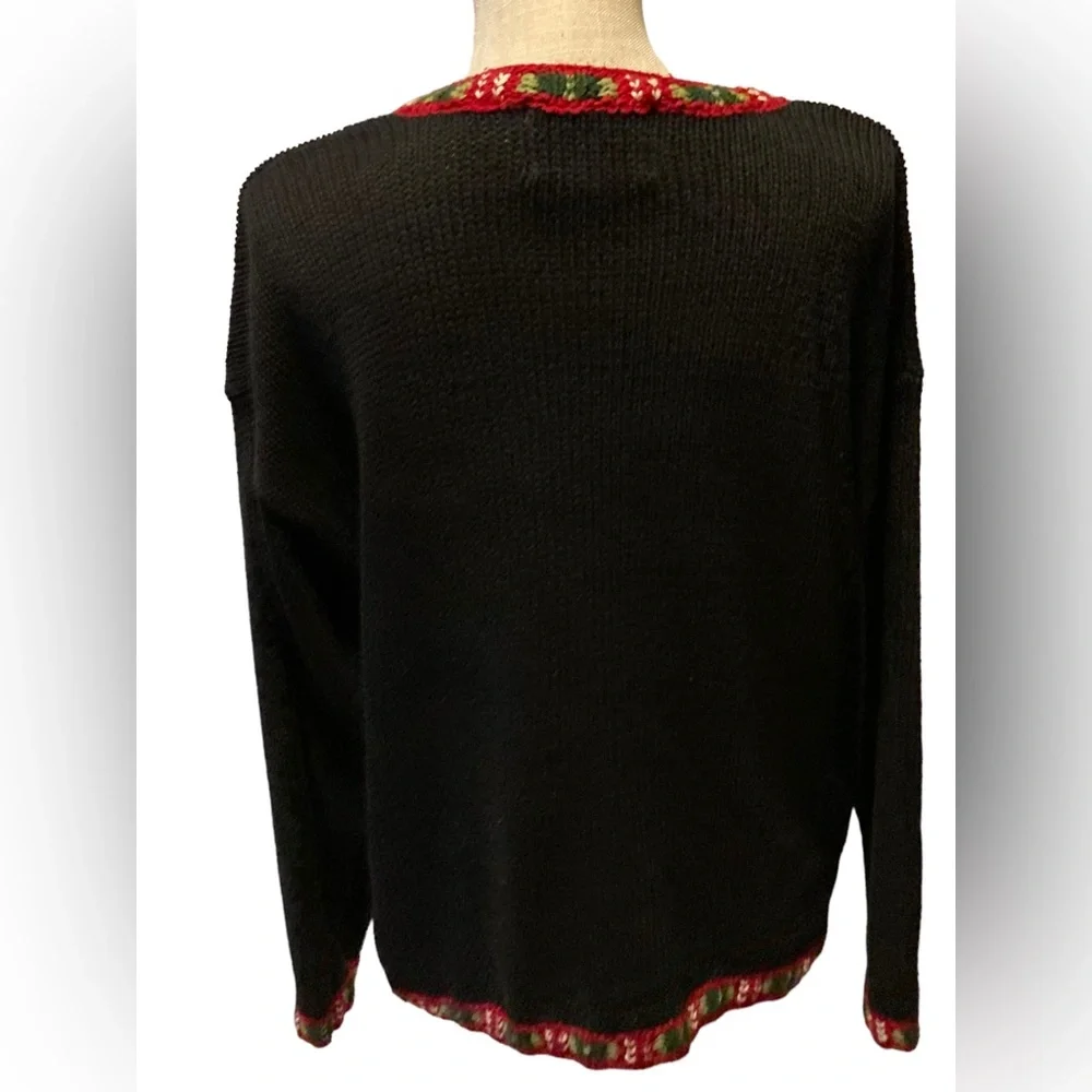 Tiara International Knit Cardinal Cardigan Sweater Large_7